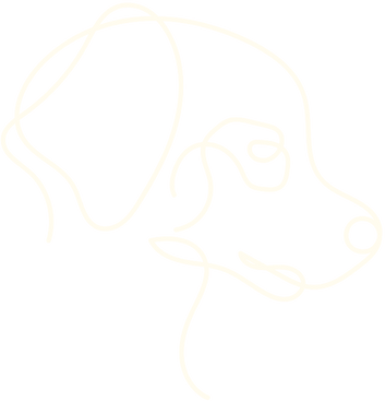 フッターの犬デザイン装飾
